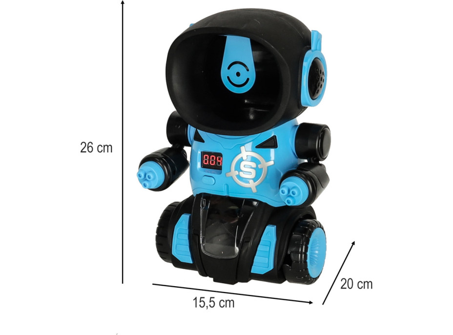 Arkádová hra - Hladný robot - set 2 pištole + lopty