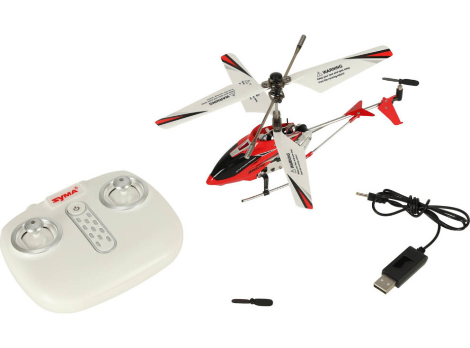 SYMA S107H RC vrtuľník 2,4 GHz RTF - červený