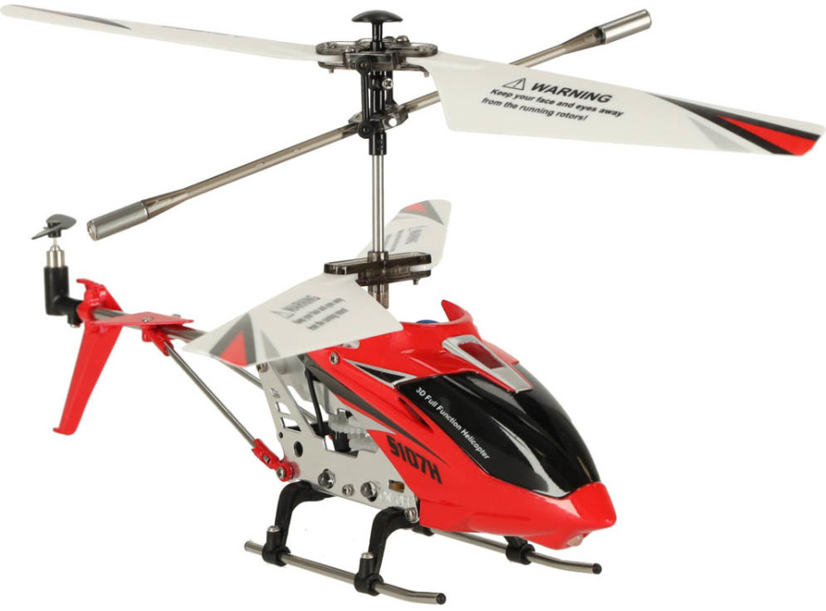 SYMA S107H RC vrtuľník 2,4 GHz RTF - červený