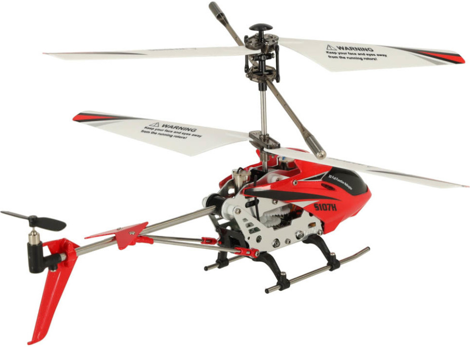 SYMA S107H RC vrtuľník 2,4 GHz RTF - červený