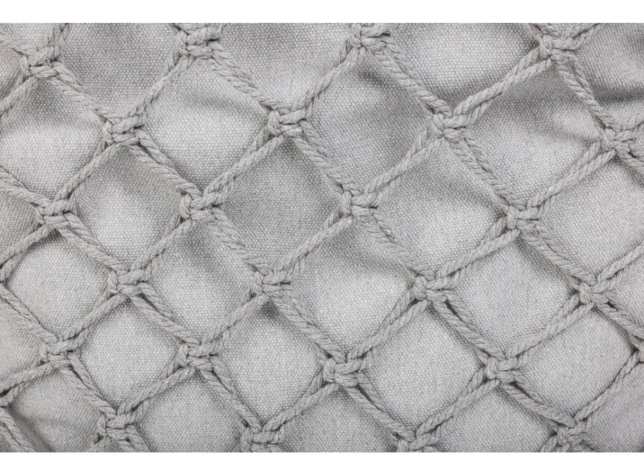 Hojdacie kreslo LUARO s operadlom - šedé - 80 cm + vankúš XXL