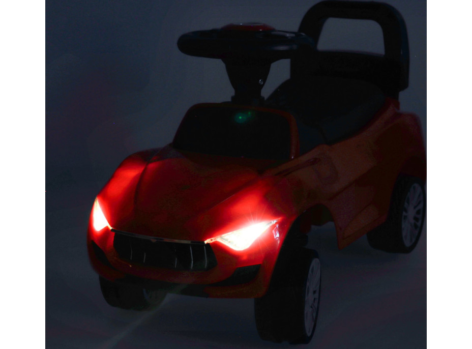 Odrážadlo so zvukom a svetlami - Autíčko - červené