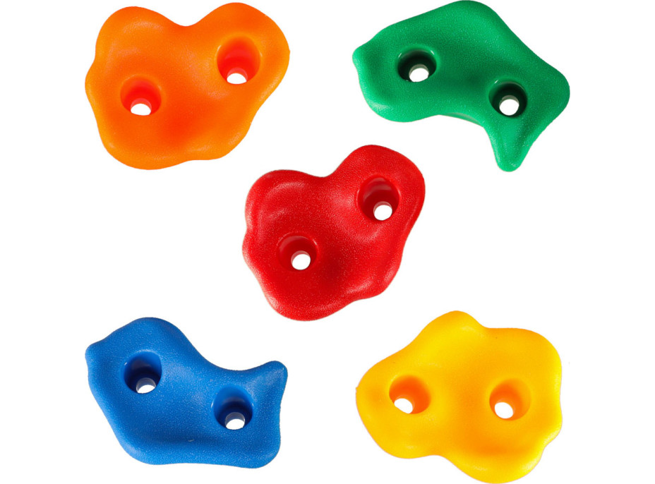 Lezecké úchyty pre deti - farebné 20 ks + skrutky