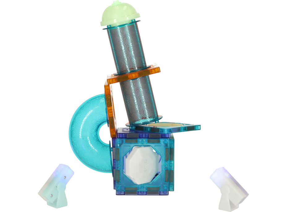 Svietiaca magnetická guličková dráha - 49 prvkov