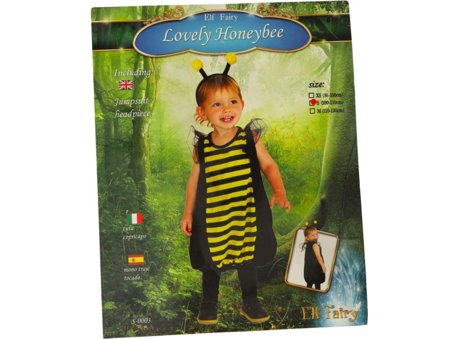 Karnevalový kostým - Včielka - veľkosť S