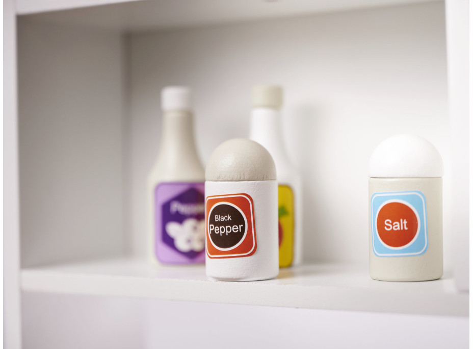 Detská drevená kuchynka MDF MODERN CLASSIC + príslušenstvo