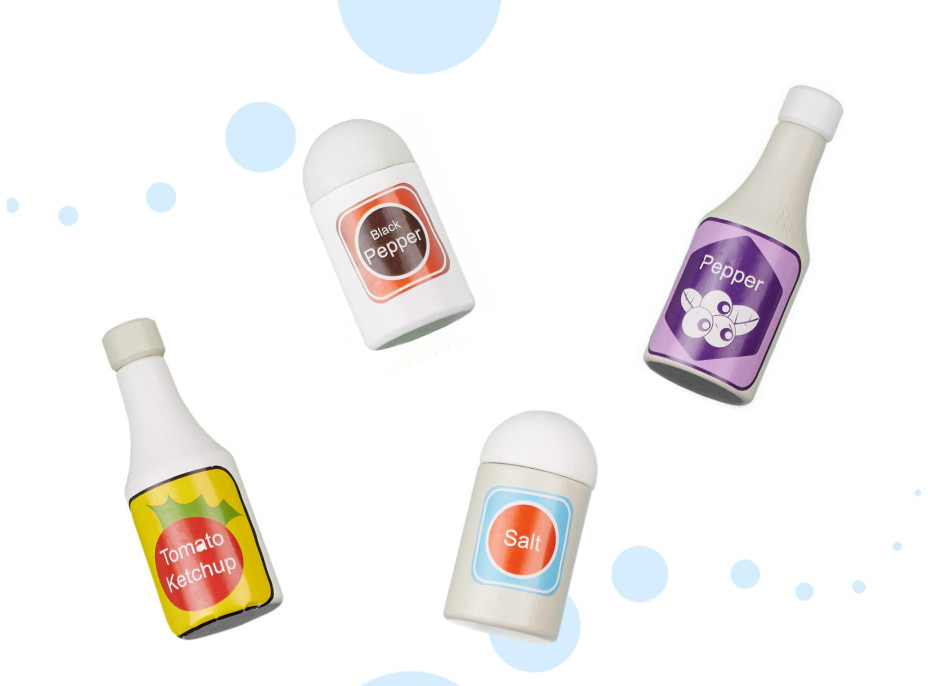 Detská drevená kuchynka MDF MODERN CLASSIC + príslušenstvo