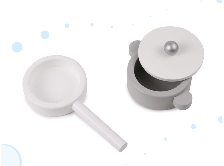 Detská drevená kuchynka MDF MODERN CLASSIC + príslušenstvo