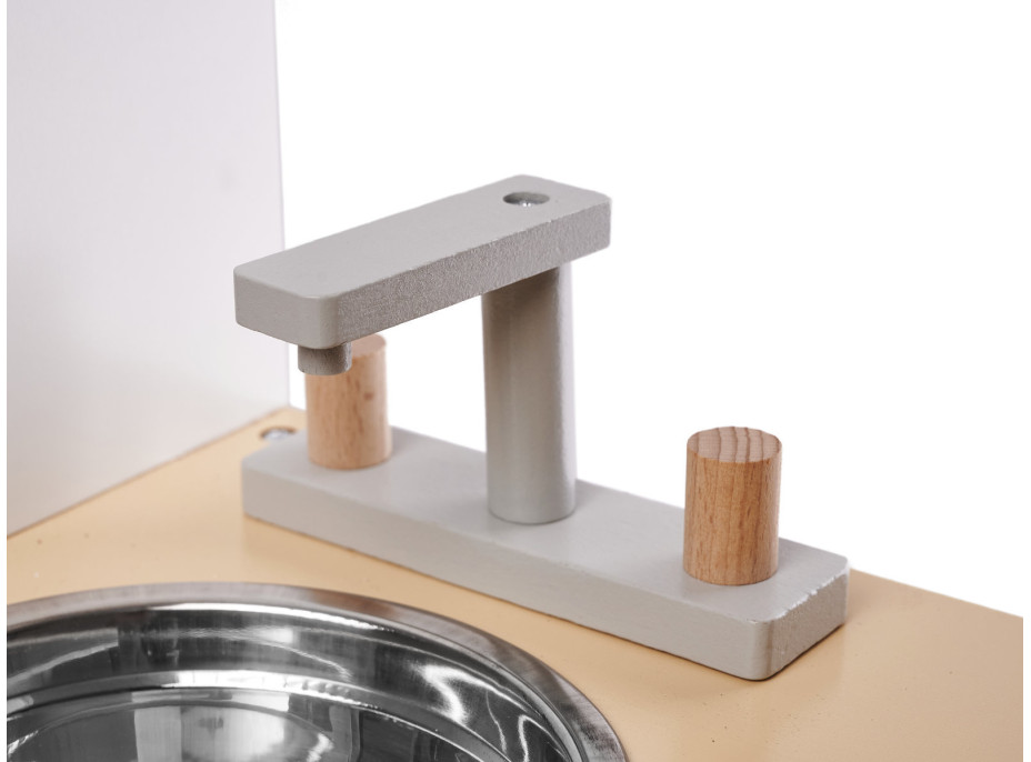 Detská drevená kuchynka MDF MODERN CLASSIC + príslušenstvo