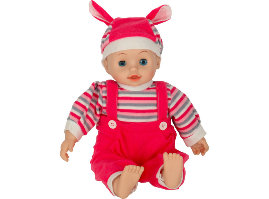 Detská bábika Maya so zvukom - ružová - 40 cm
