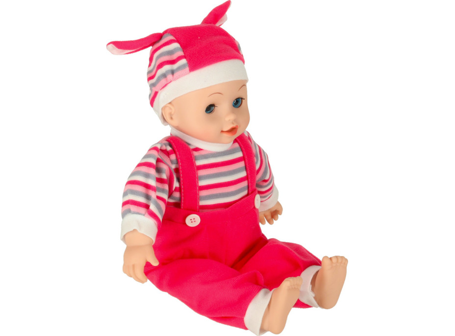 Detská bábika Maya so zvukom - ružová - 40 cm
