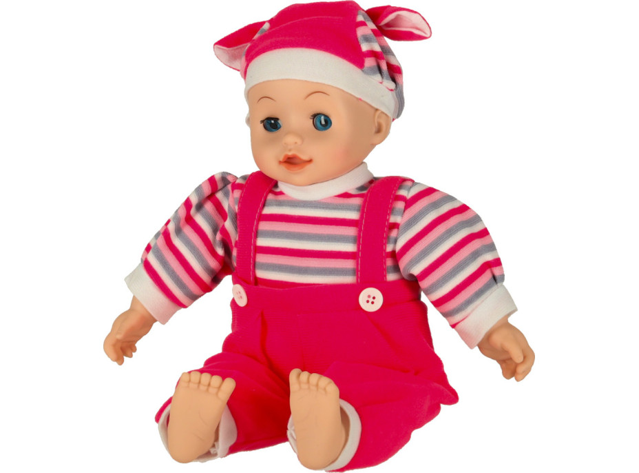 Detská bábika Maya so zvukom - ružová - 40 cm