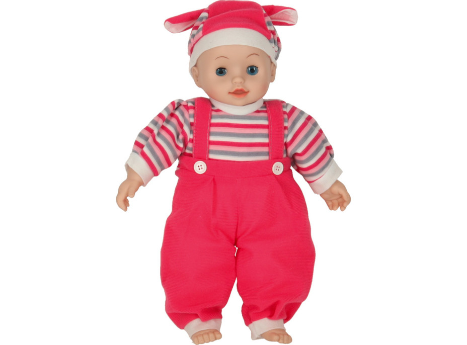 Detská bábika Maya so zvukom - ružová - 40 cm