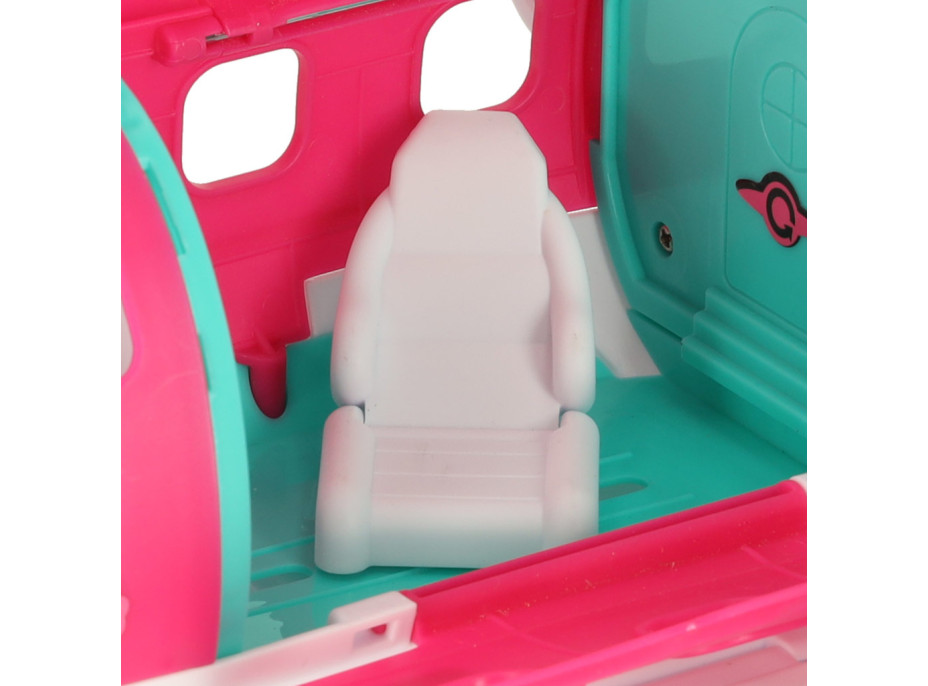 Lietadlo pre bábiky s letuškou - ružové