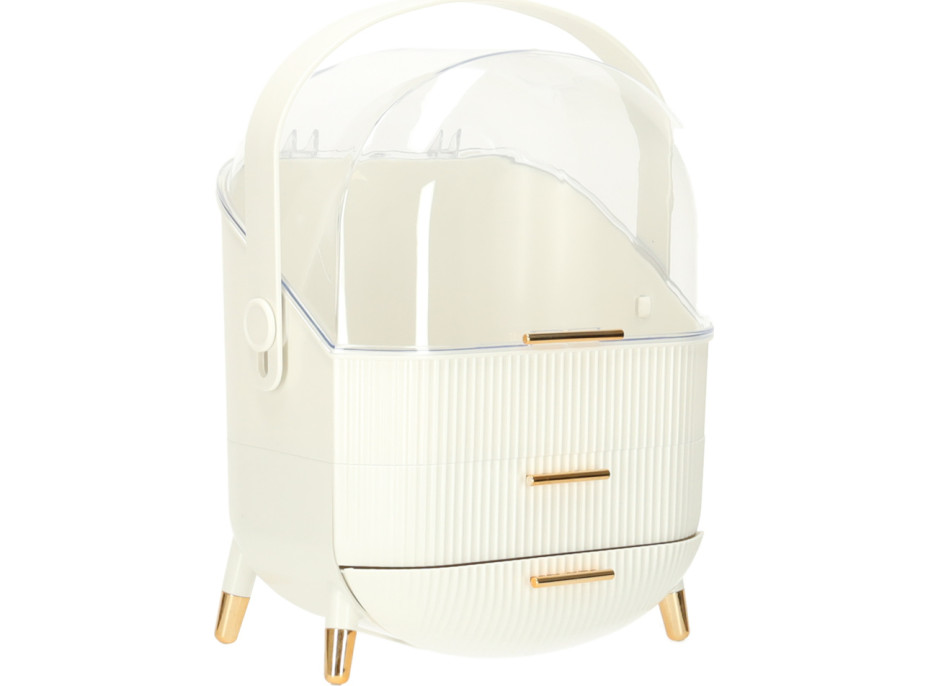 Organizér na kozmetiku - biely