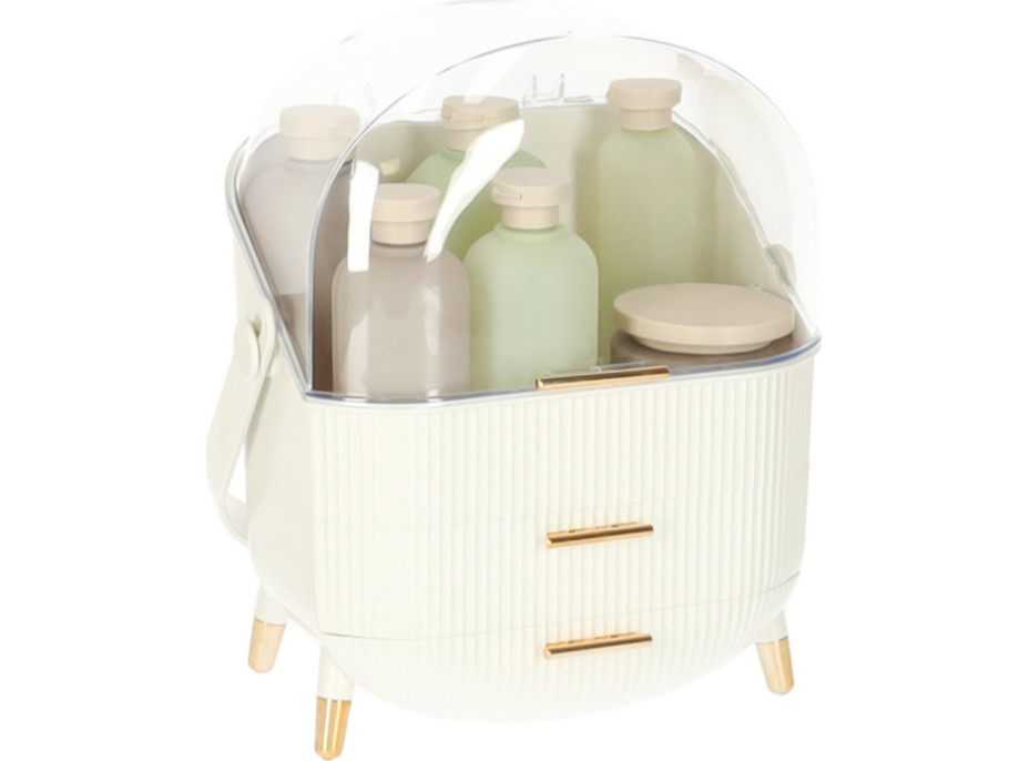 Organizér na kozmetiku - biely
