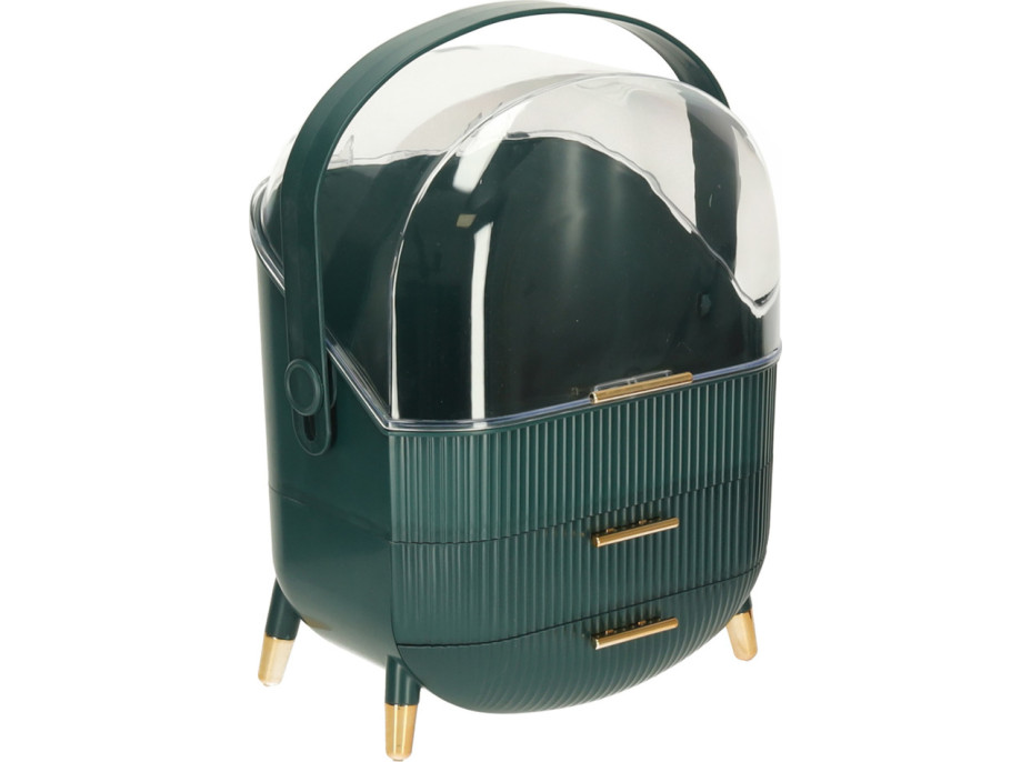 Organizér na kozmetiku - zelený