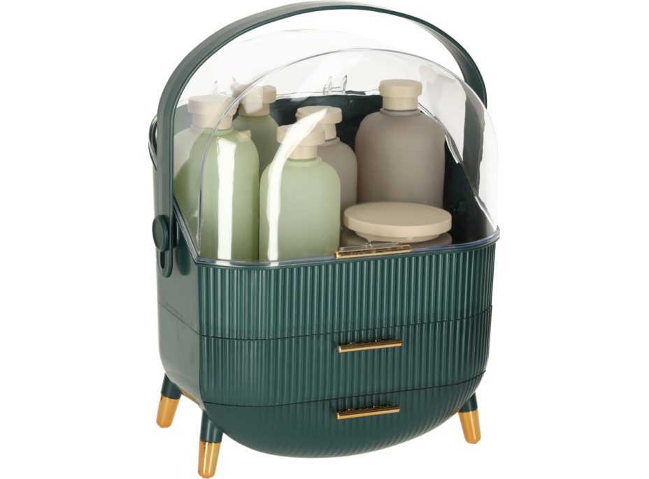 Organizér na kozmetiku - zelený