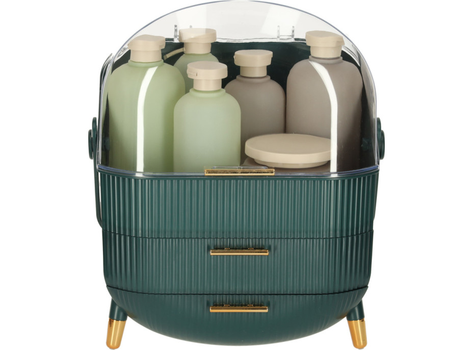 Organizér na kozmetiku - zelený