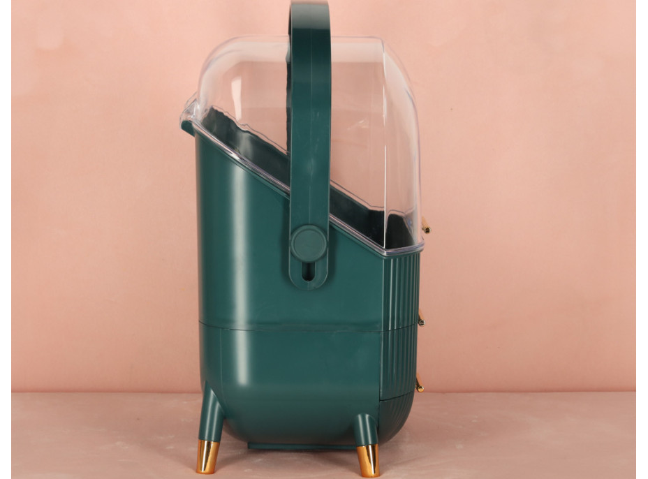 Organizér na kozmetiku - zelený