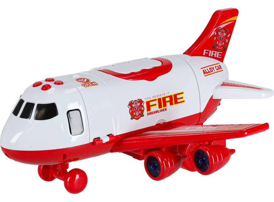 Transportné lietadlo + 3 hasičské vozidlá