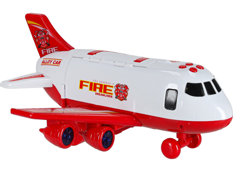 Transportné lietadlo + 3 hasičské vozidlá