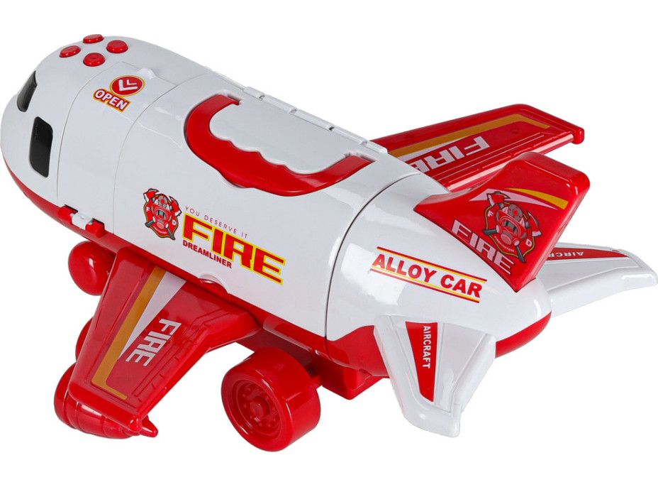 Transportné lietadlo + 3 hasičské vozidlá