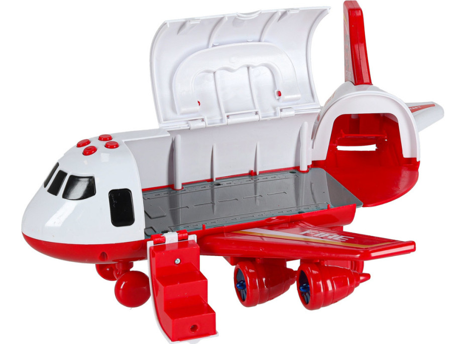 Transportné lietadlo + 3 hasičské vozidlá