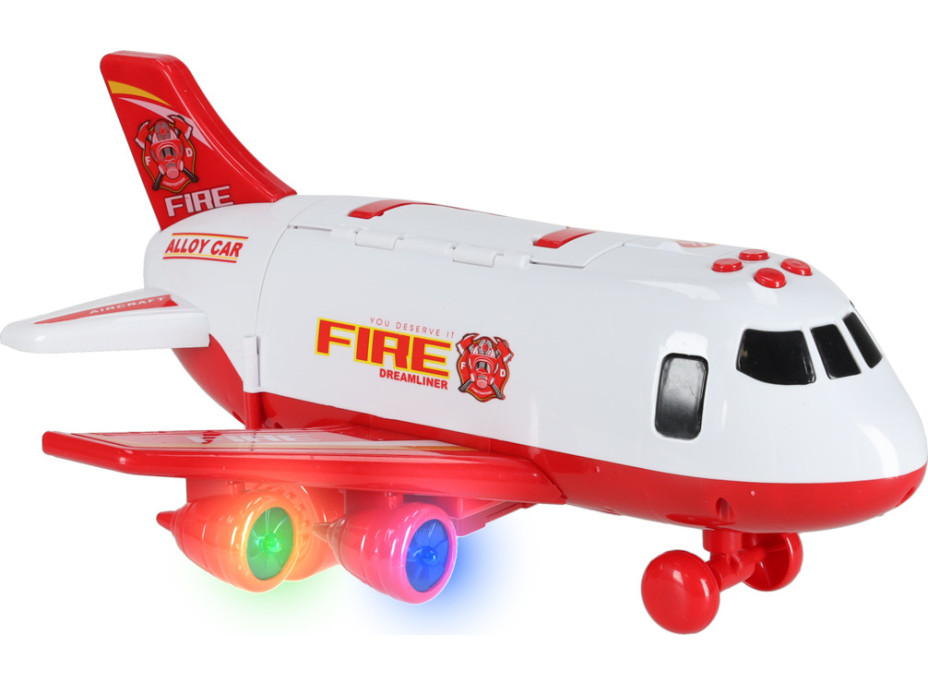 Transportné lietadlo + 3 hasičské vozidlá