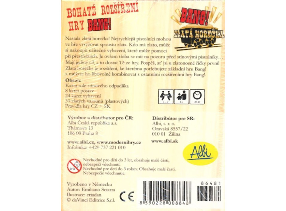 ALBI Bang! Zlatá horúčka (rozšírenie)