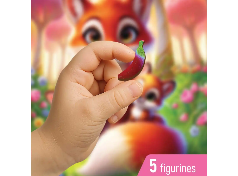 WOODEN CITY Drevené puzzle Líščia rodinka 20 dielikov