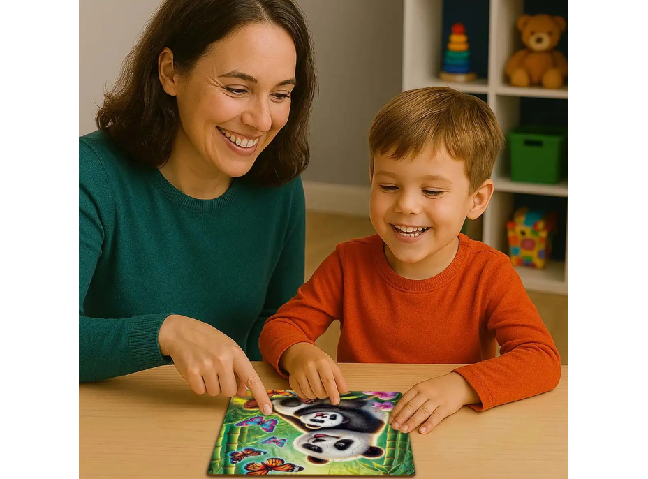 WOODEN CITY Drevené puzzle Pandí dobrodružstvo 20 dielikov