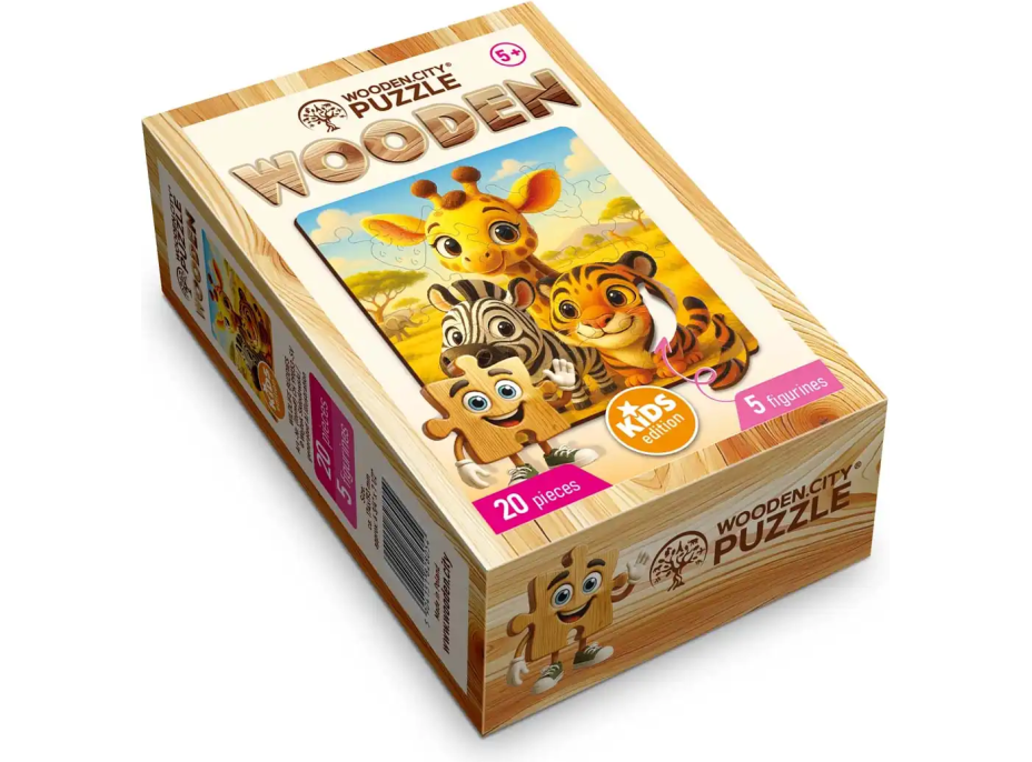 WOODEN CITY Drevené puzzle Priatelia 20 dielikov