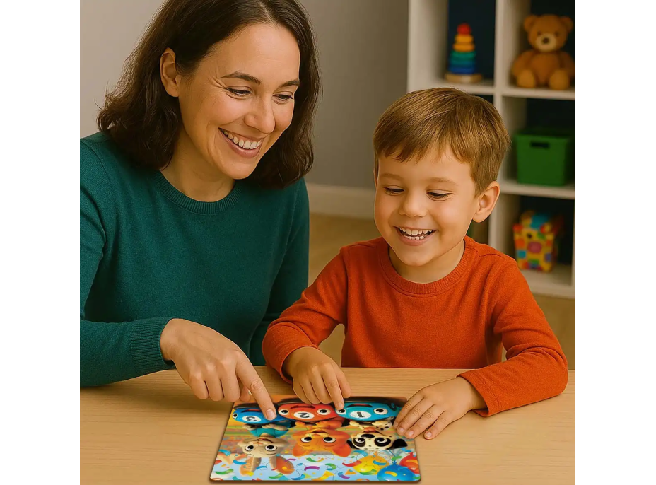 WOODEN CITY Drevené puzzle Šťastný závod 20 dielikov