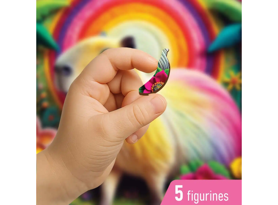 WOODEN CITY Drevené puzzle Kapybara 20 dielikov