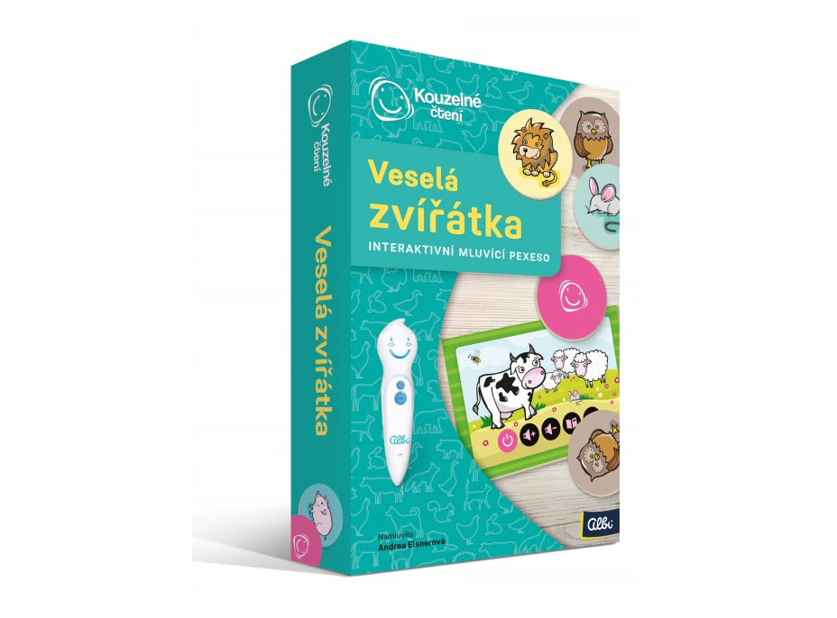 ALBI Kúzelné čítanie Hra: Pexeso Veselé zvieratká