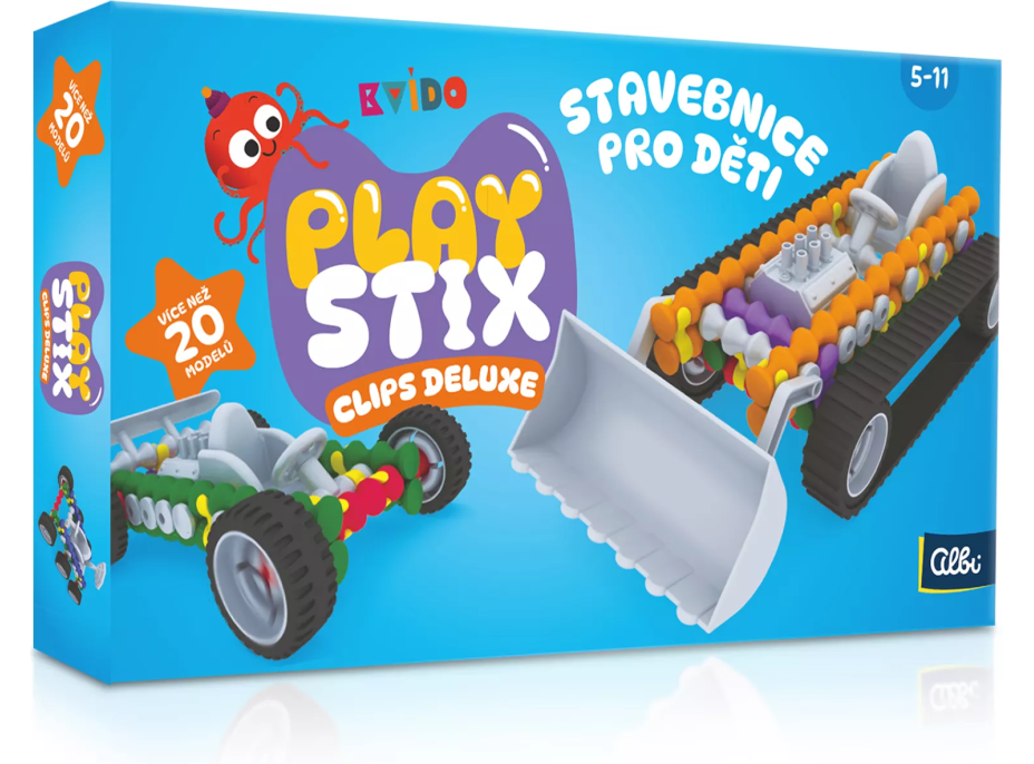 ALBI Kvído Stavebnica Playstix s klipmi Deluxe