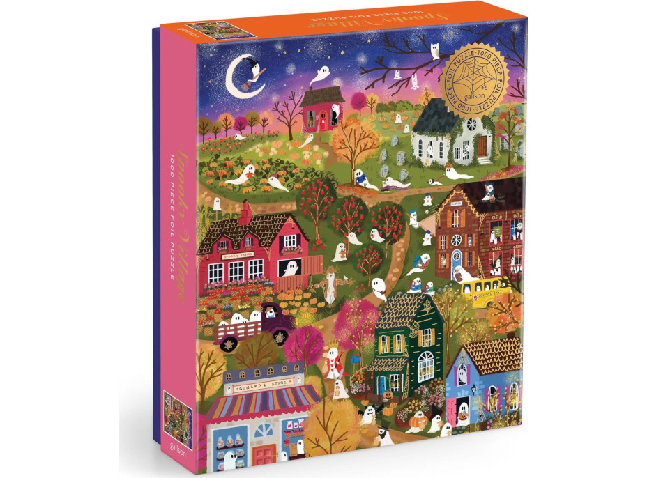 GALISON Metalické puzzle Strašidelná dedina 1000 dielikov