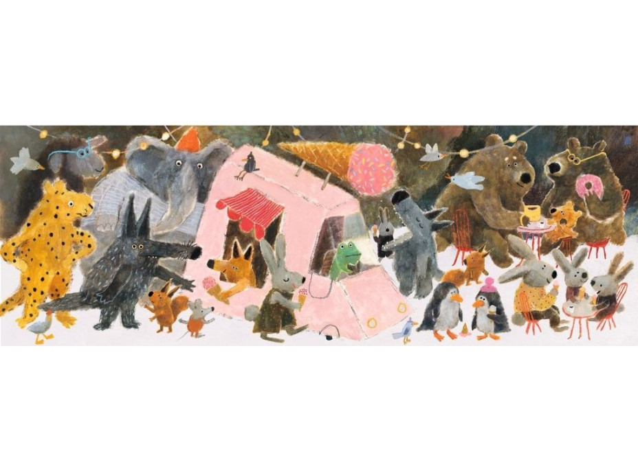 DJECO Panoramatické puzzle Park 100 dielikov