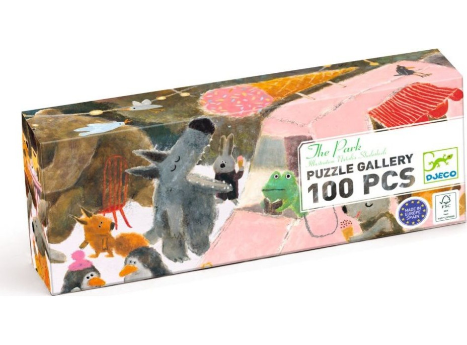 DJECO Panoramatické puzzle Park 100 dielikov