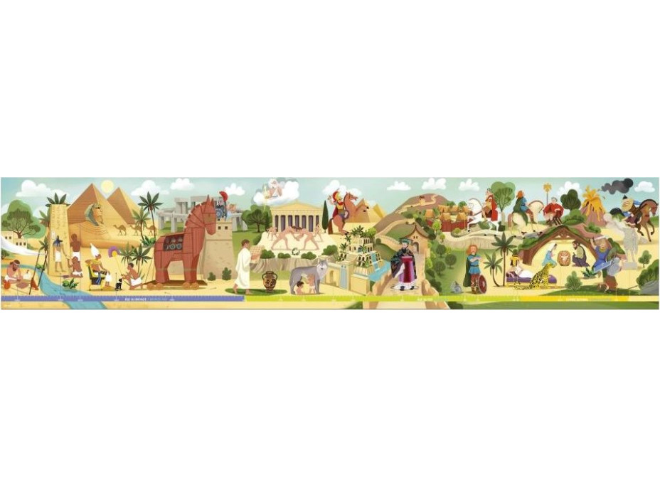 JANOD Panoramatické puzzle v kufríku Antika a mytológie 100 dielikov