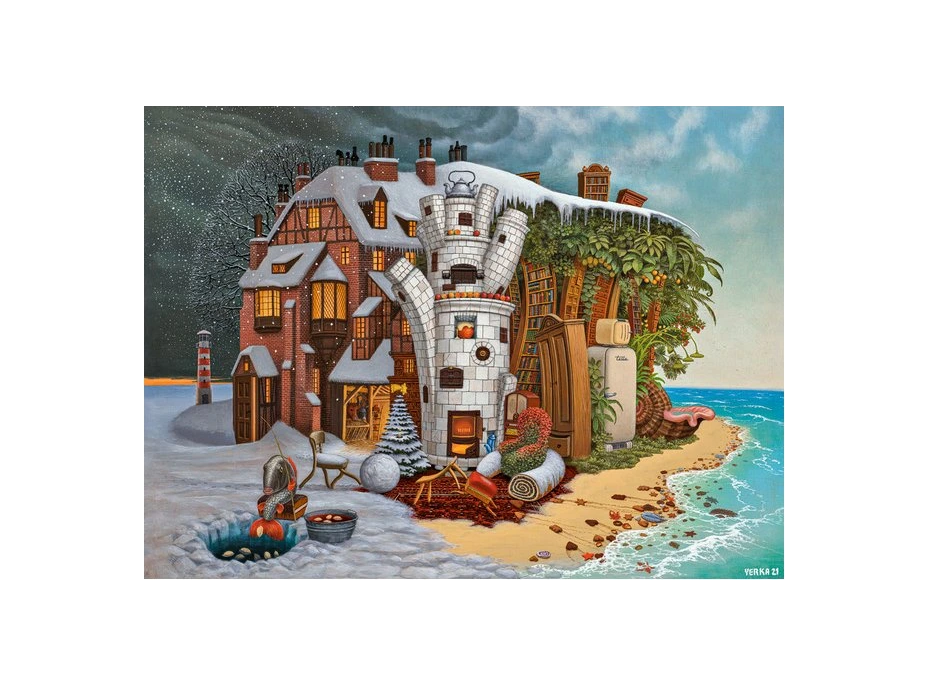 CASTORLAND Puzzle Art Collection: Vianoce na Madeire 2000 dielikov