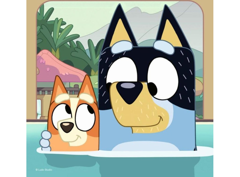 RAVENSBURGER Puzzle Bluey 3x49 dielikov