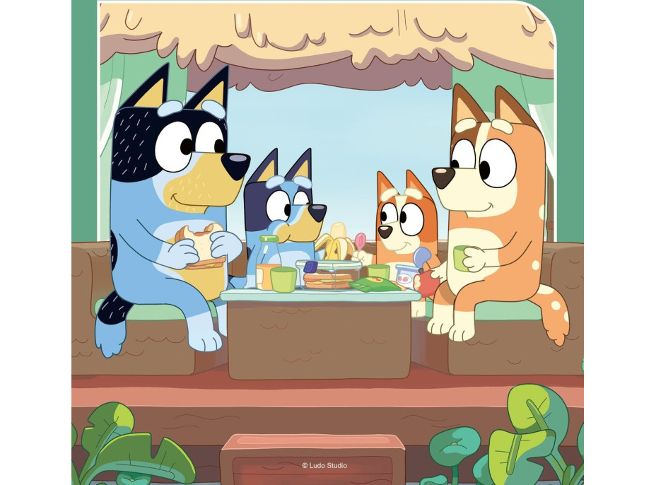 RAVENSBURGER Puzzle Bluey 3x49 dielikov