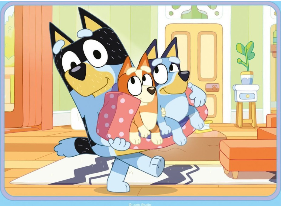 RAVENSBURGER Puzzle Bluey 4v1 (12,16,20,24 dielikov)