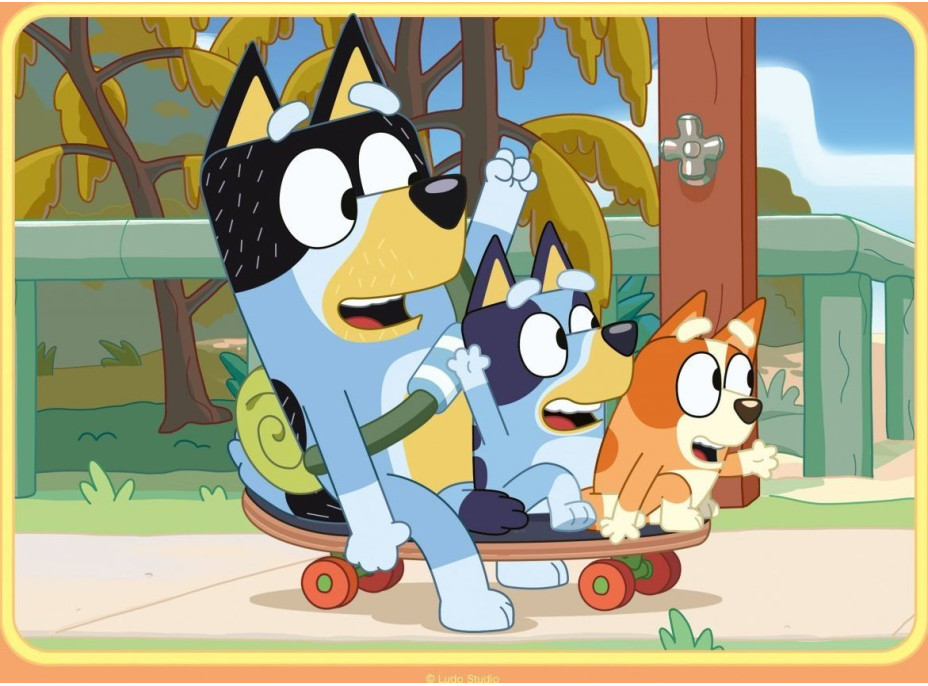 RAVENSBURGER Puzzle Bluey 4v1 (12,16,20,24 dielikov)