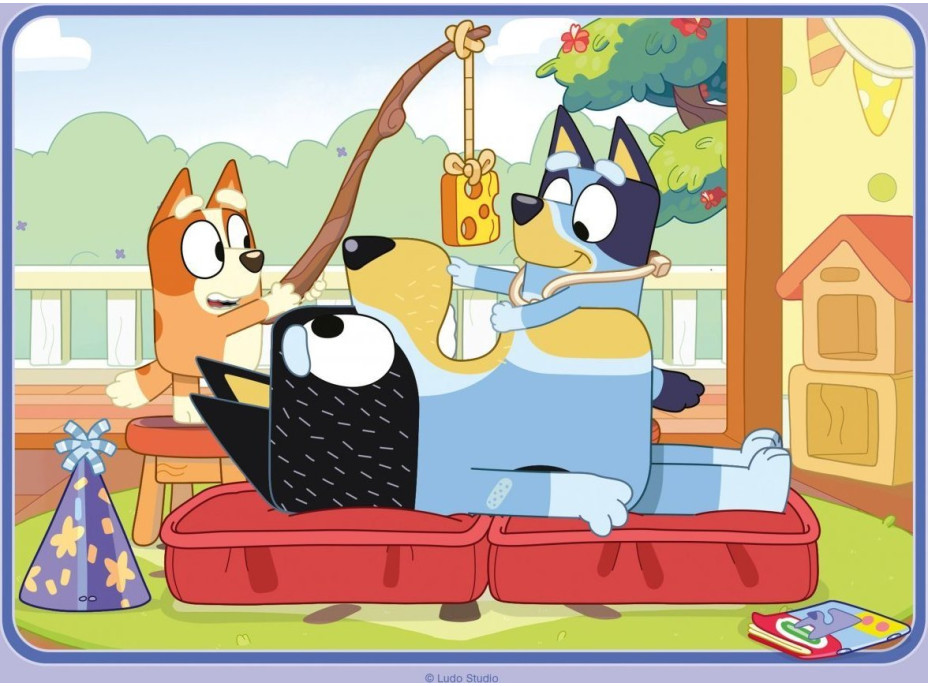 RAVENSBURGER Puzzle Bluey 4v1 (12,16,20,24 dielikov)