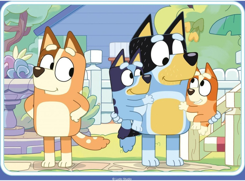 RAVENSBURGER Puzzle Bluey 4v1 (12,16,20,24 dielikov)