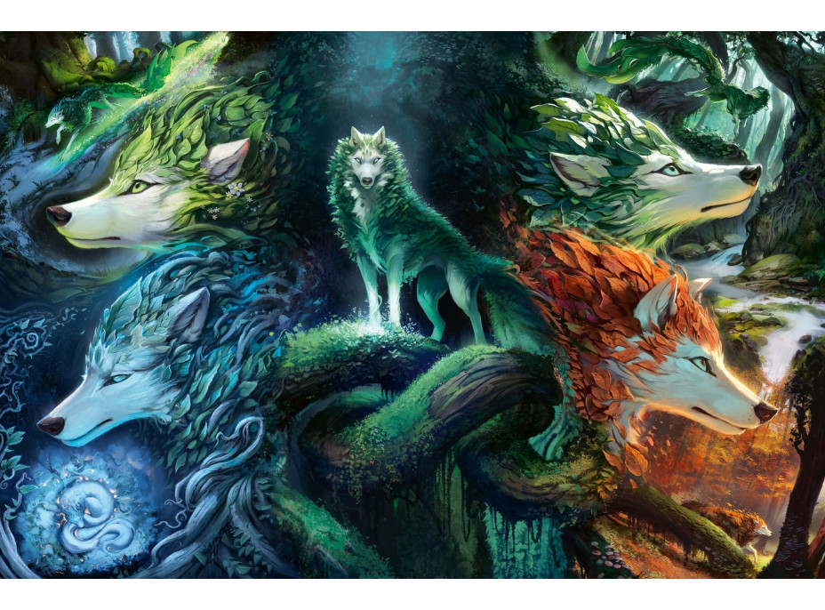 RAVENSBURGER Puzzle Mystickí vlci 7000 dielikov