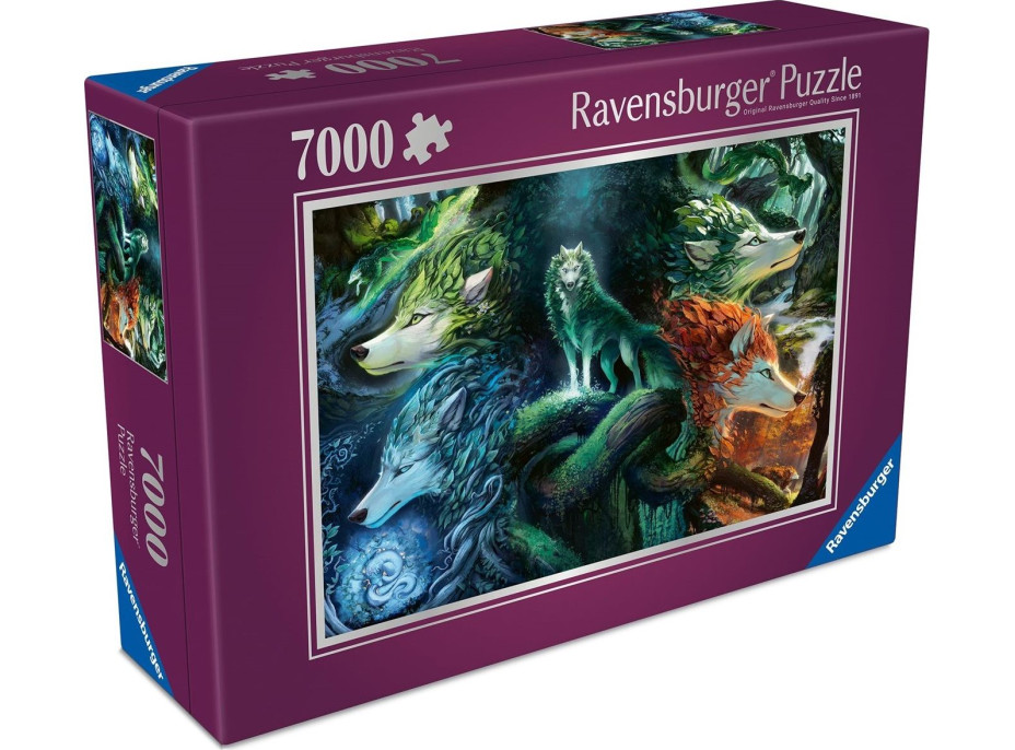 RAVENSBURGER Puzzle Mystickí vlci 7000 dielikov